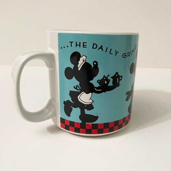 Walt Disney Mickey Minnie Mouse Coffee Mug The Daily Grind Gibson Applause - Picture 4 of 16